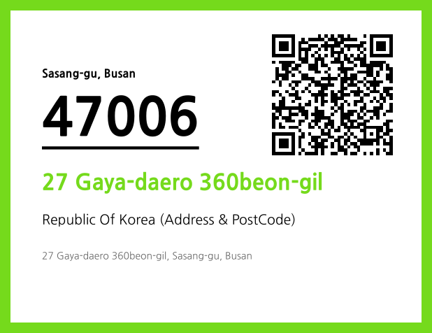 Address and Postal Code QR Code Image (CC BY 4.0)