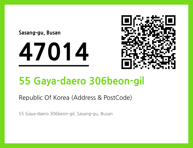 Address and Postal Code QR Code Image (CC BY 4.0)