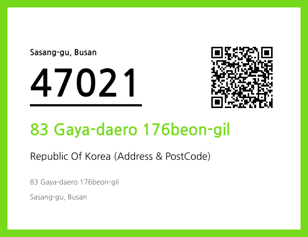Address and Postal Code QR Code Image (CC BY 4.0)