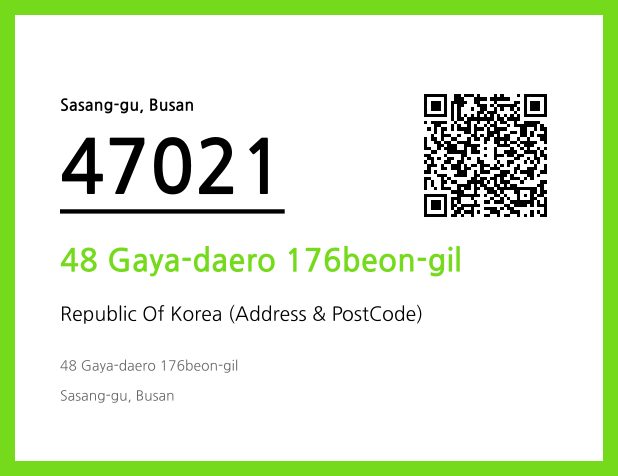 Address and Postal Code QR Code Image (CC BY 4.0)