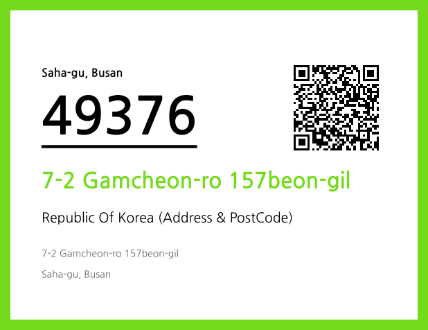 Address and Postal Code QR Code Image (CC BY 4.0)