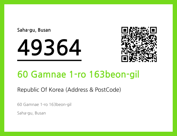 CC BY 4.0 Address and Postal Code QR Code Image (CC BY 4.0)
