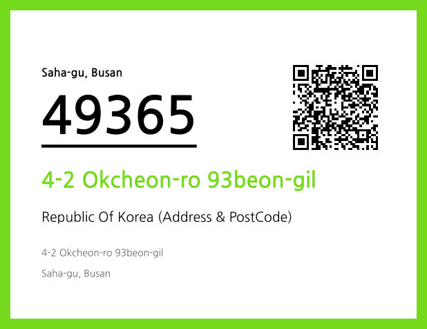 CC BY 4.0 Address and Postal Code QR Code Image (CC BY 4.0)