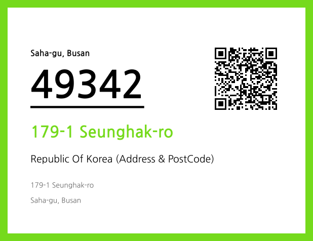 CC BY 4.0 Address and Postal Code QR Code Image (CC BY 4.0)