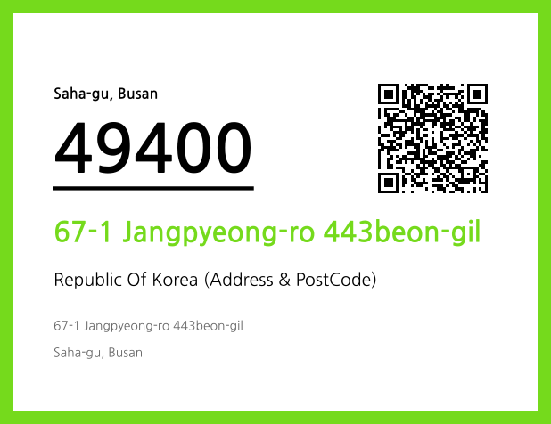 Address and Postal Code QR Code Image (CC BY 4.0)