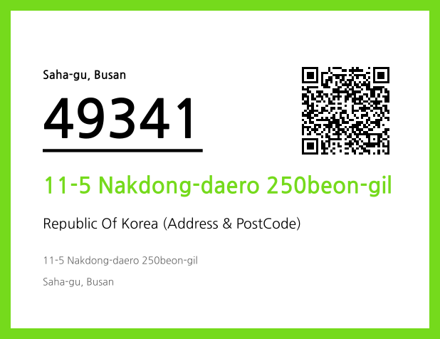Address and Postal Code QR Code Image (CC BY 4.0)