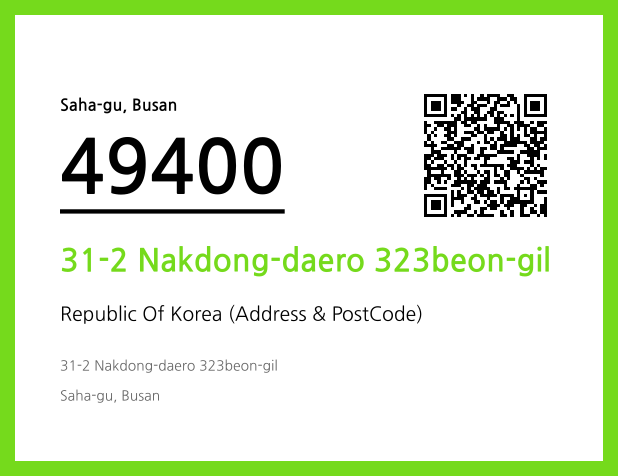 CC BY 4.0 Address and Postal Code QR Code Image (CC BY 4.0)