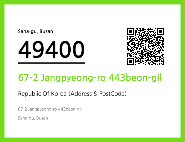 CC BY 4.0 Address and Postal Code QR Code Image (CC BY 4.0)