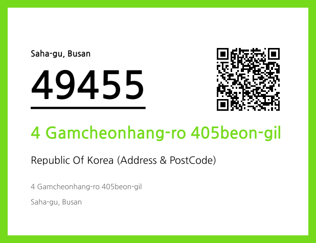 CC BY 4.0 Address and Postal Code QR Code Image (CC BY 4.0)