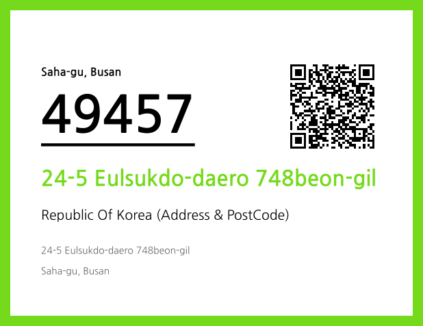 CC BY 4.0 Address and Postal Code QR Code Image (CC BY 4.0)