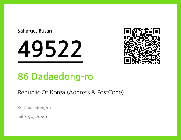 CC BY 4.0 Address and Postal Code QR Code Image (CC BY 4.0)