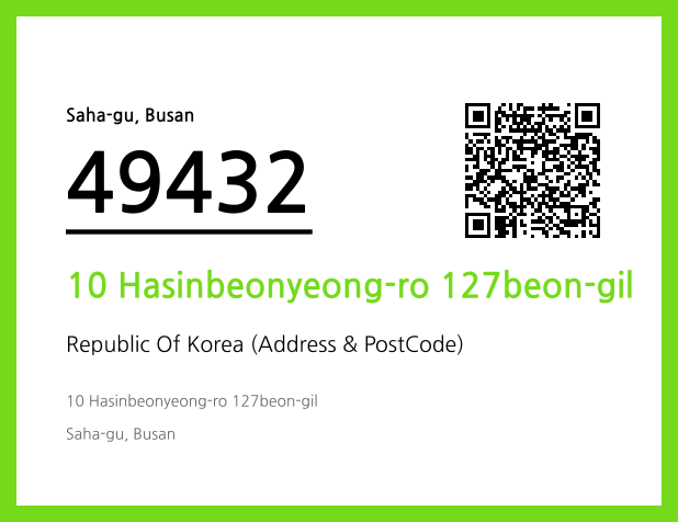 CC BY 4.0 Address and Postal Code QR Code Image (CC BY 4.0)