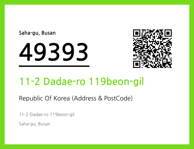 Address and Postal Code QR Code Image (CC BY 4.0)