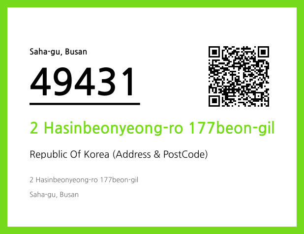 CC BY 4.0 Address and Postal Code QR Code Image (CC BY 4.0)