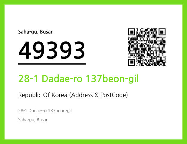 CC BY 4.0 Address and Postal Code QR Code Image (CC BY 4.0)
