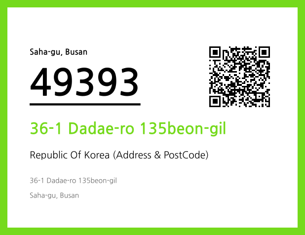 Address and Postal Code QR Code Image (CC BY 4.0)