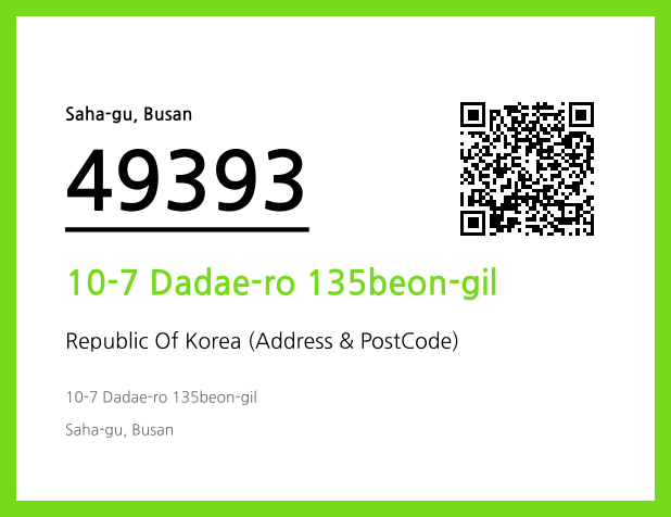 Address and Postal Code QR Code Image (CC BY 4.0)