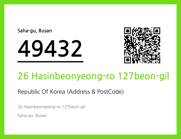 Address and Postal Code QR Code Image (CC BY 4.0)