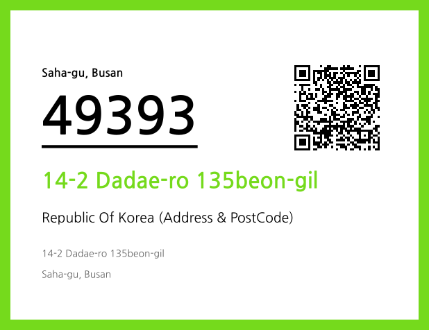 Address and Postal Code QR Code Image (CC BY 4.0)