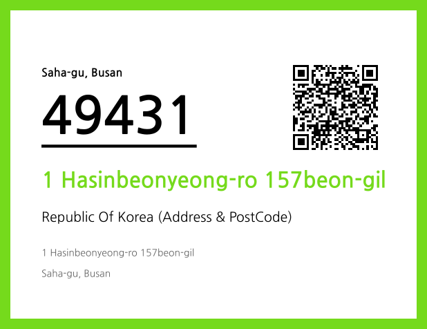 CC BY 4.0 Address and Postal Code QR Code Image (CC BY 4.0)