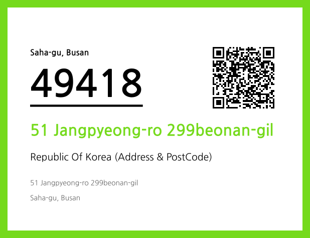 Address and Postal Code QR Code Image (CC BY 4.0)