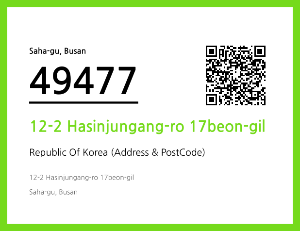 Address and Postal Code QR Code Image (CC BY 4.0)