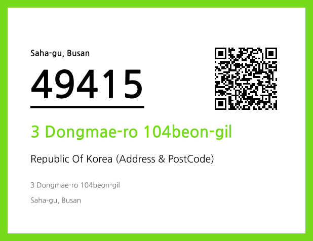 Address and Postal Code QR Code Image (CC BY 4.0)
