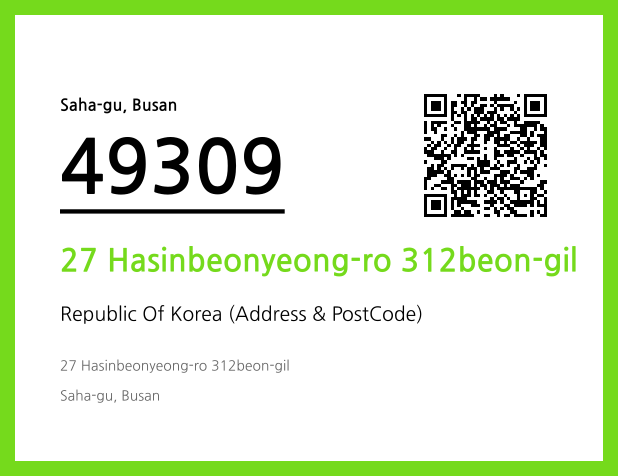 Address and Postal Code QR Code Image (CC BY 4.0)