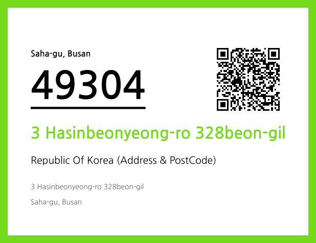 CC BY 4.0 Address and Postal Code QR Code Image (CC BY 4.0)