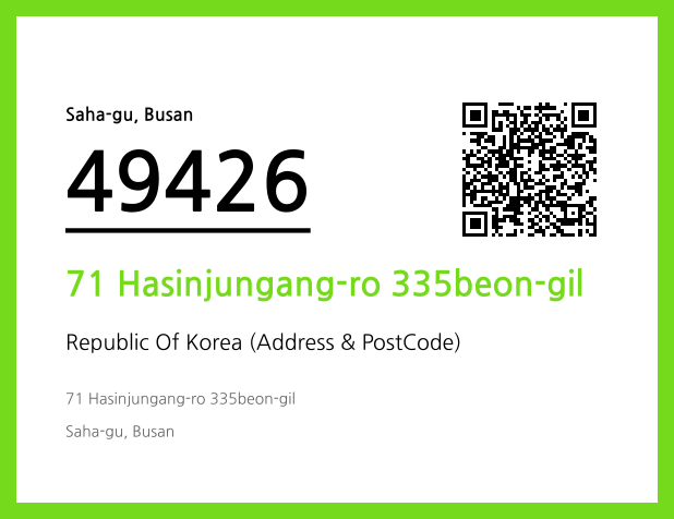 Address and Postal Code QR Code Image (CC BY 4.0)