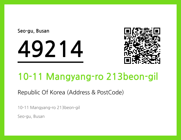 Address and Postal Code QR Code Image (CC BY 4.0)