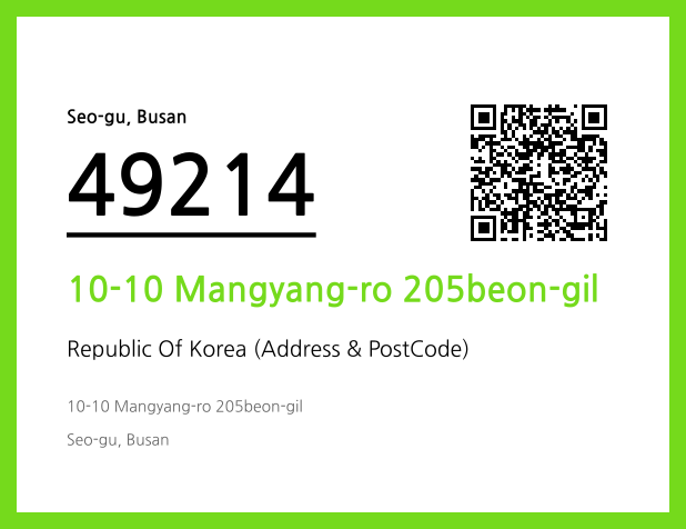 Address and Postal Code QR Code Image (CC BY 4.0)