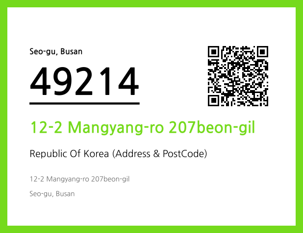 Address and Postal Code QR Code Image (CC BY 4.0)