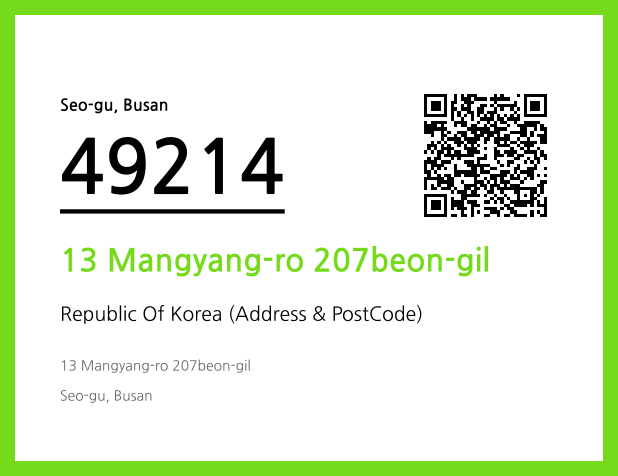 Address and Postal Code QR Code Image (CC BY 4.0)