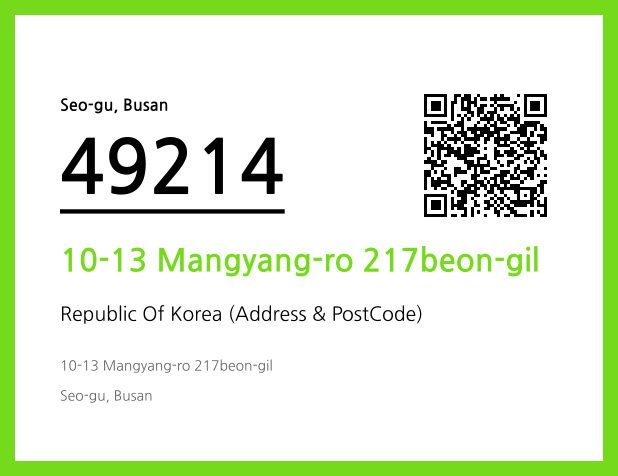 CC BY 4.0 Address and Postal Code QR Code Image (CC BY 4.0)