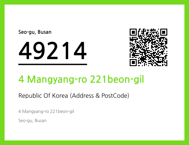 Address and Postal Code QR Code Image (CC BY 4.0)