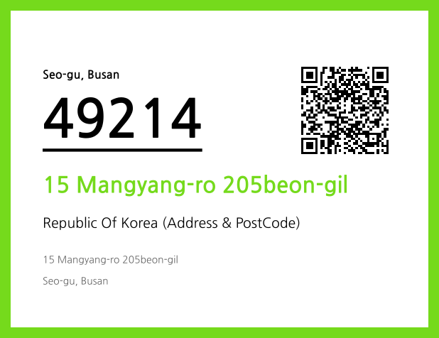 Address and Postal Code QR Code Image (CC BY 4.0)