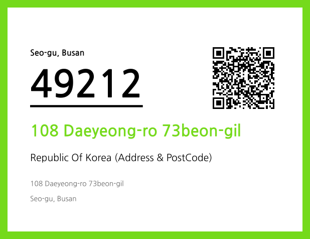 Address and Postal Code QR Code Image (CC BY 4.0)