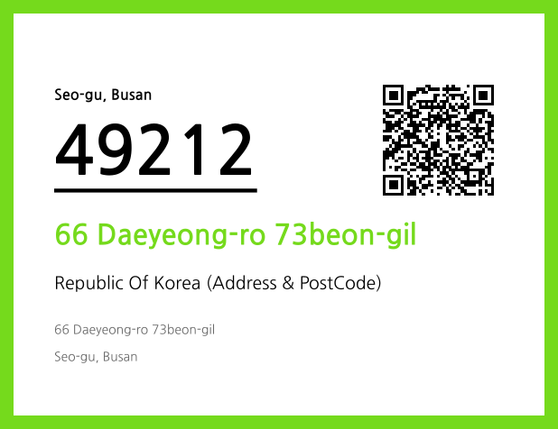 Address and Postal Code QR Code Image (CC BY 4.0)