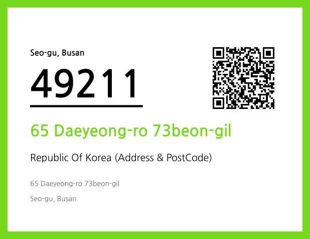 Address and Postal Code QR Code Image (CC BY 4.0)