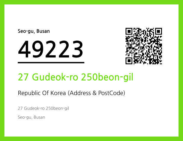 CC BY 4.0 Address and Postal Code QR Code Image (CC BY 4.0)