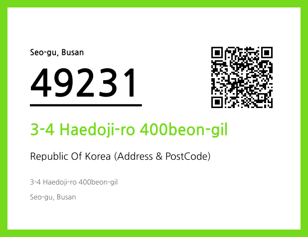 Address and Postal Code QR Code Image (CC BY 4.0)