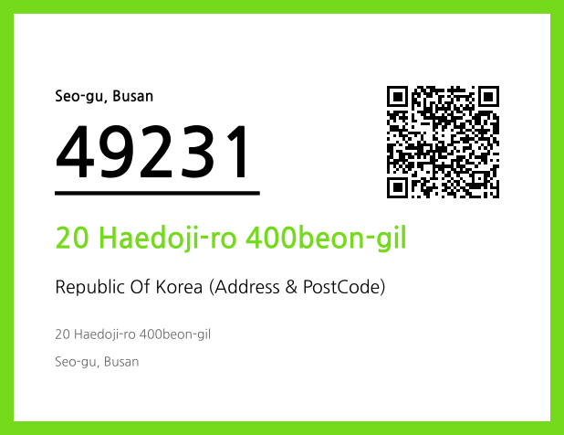 CC BY 4.0 Address and Postal Code QR Code Image (CC BY 4.0)