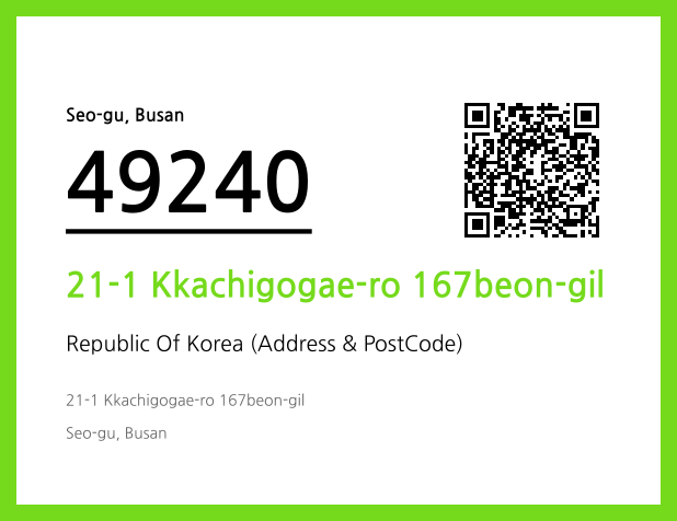 Address and Postal Code QR Code Image (CC BY 4.0)
