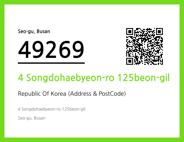Address and Postal Code QR Code Image (CC BY 4.0)
