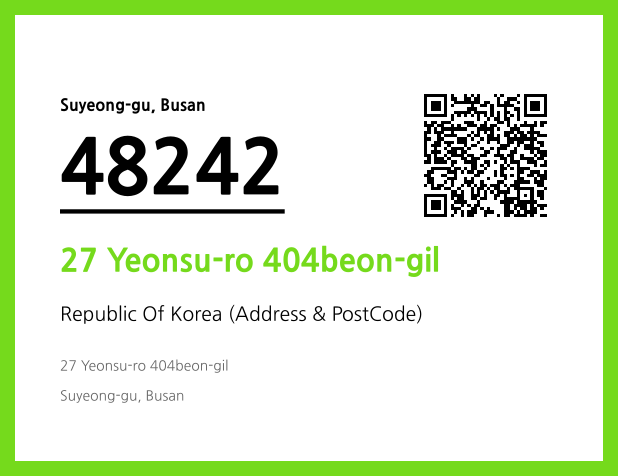 Address and Postal Code QR Code Image (CC BY 4.0)