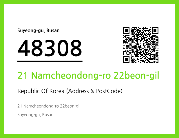 Address and Postal Code QR Code Image (CC BY 4.0)
