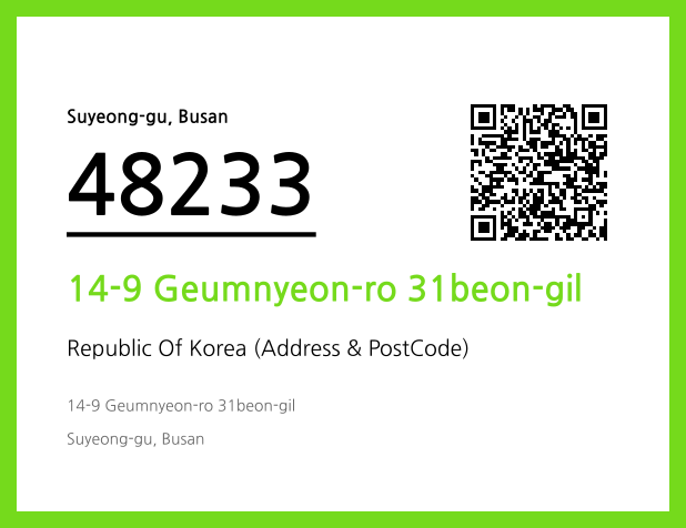 CC BY 4.0 Address and Postal Code QR Code Image (CC BY 4.0)