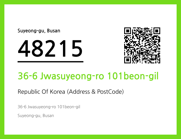 Address and Postal Code QR Code Image (CC BY 4.0)