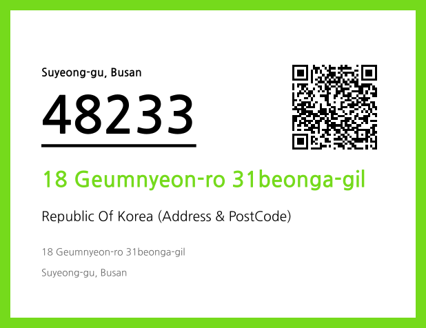 Address and Postal Code QR Code Image (CC BY 4.0)